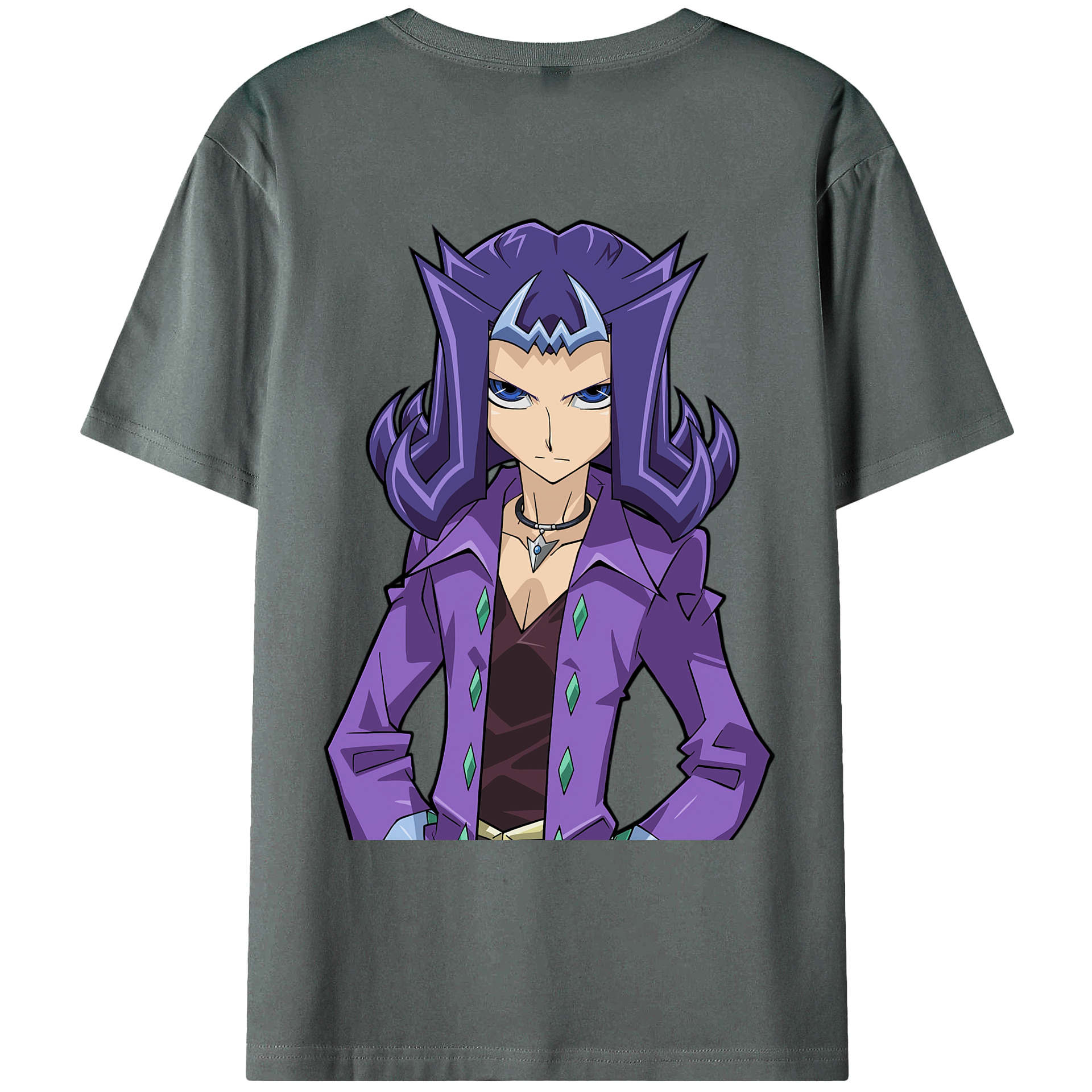 （画像用） 遊☆戯☆王 Yu-Gi-Oh! 綿100％ メンズ半袖Tシャツ（バックプリント） 通気性